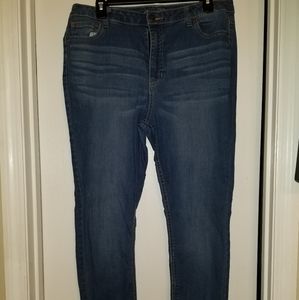 Rue21 Med Wash Mid Rise Jeggings